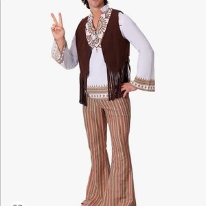 Men’s Woodstock Hippie Costume -New in Package